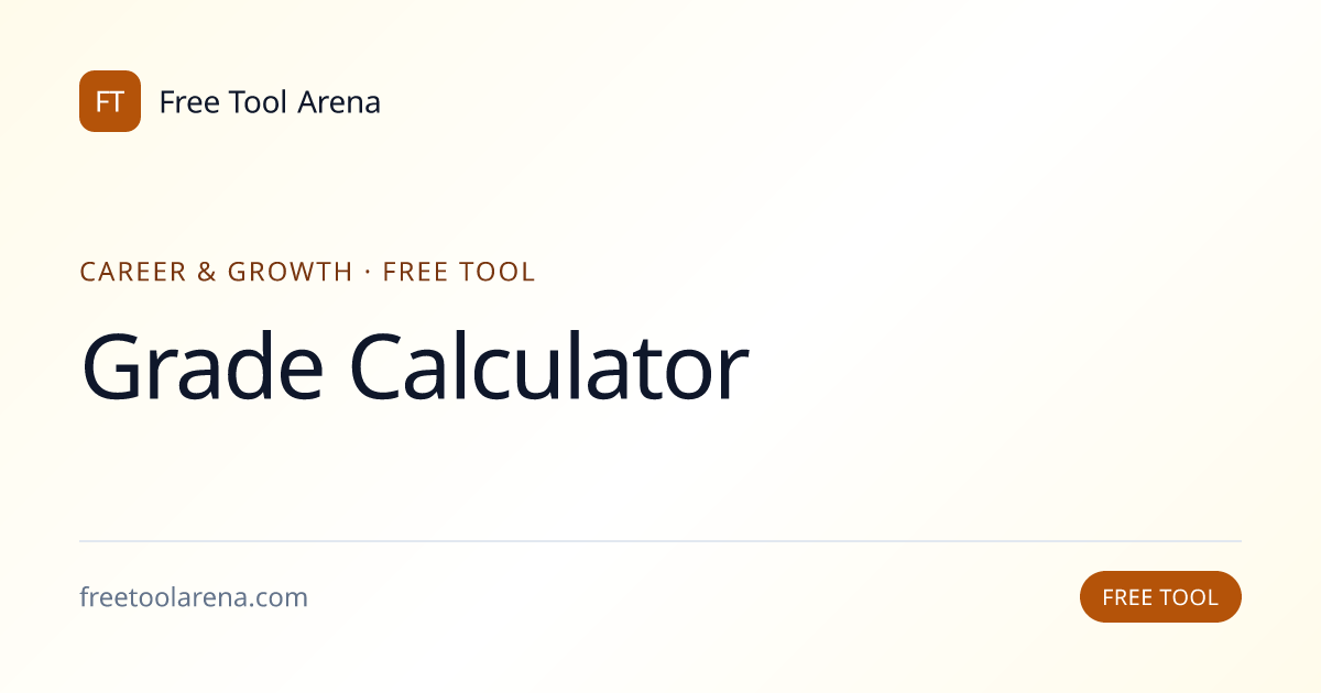 Calculate Your Final Grade and Required Exam Score | Free Tool Arena