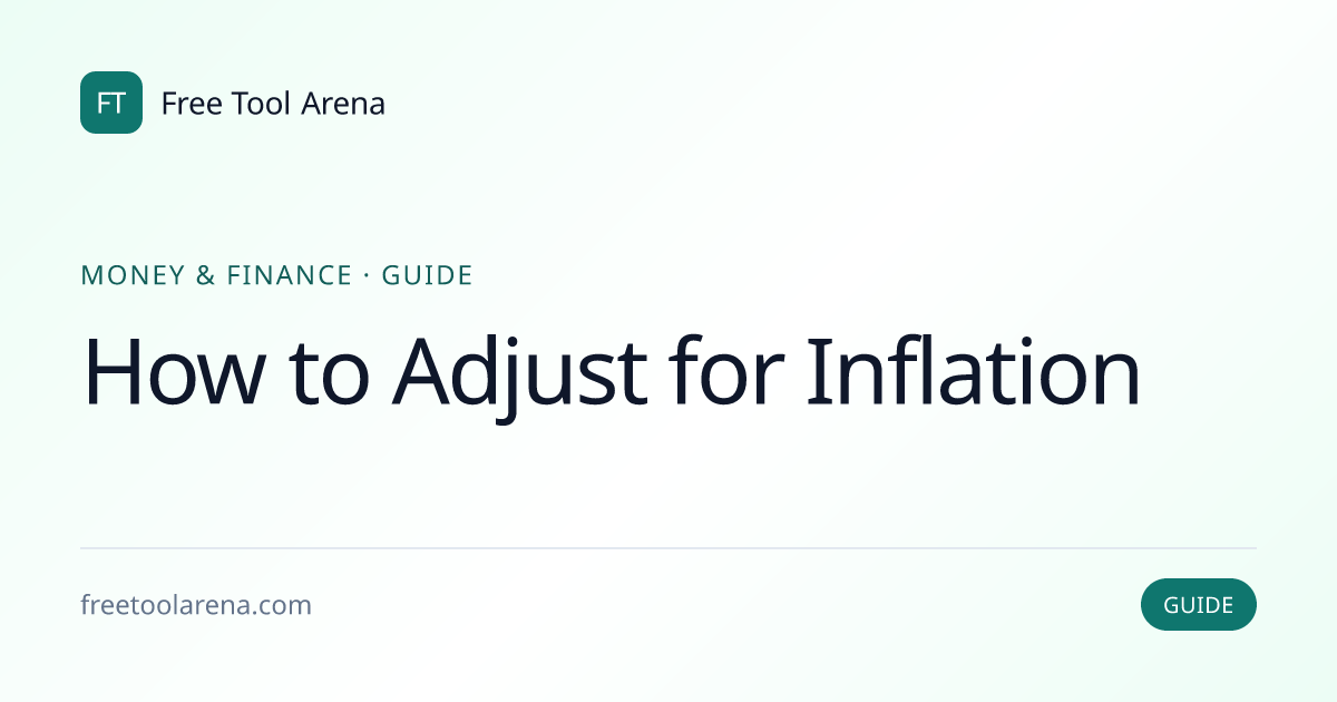 Calculate Inflation Adjustments Using CPI Data | Free Tool Arena