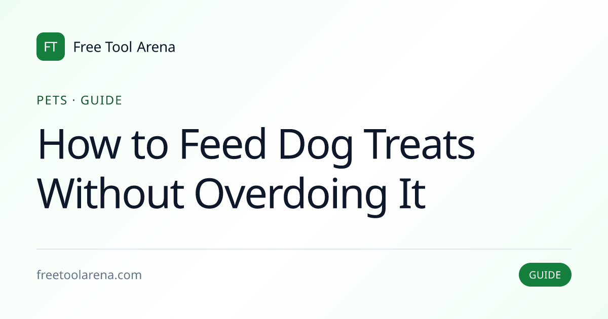 Calculate Dog Treat Limits Using the 10% Rule and RER Math | Free Tool ...