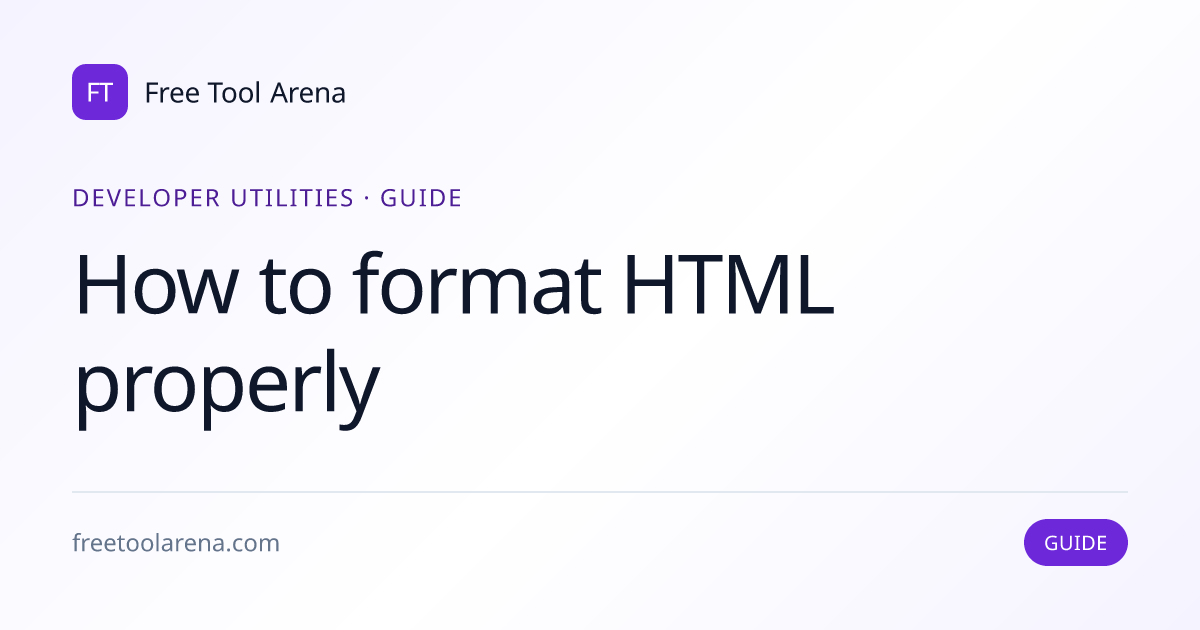 Format HTML Properly: Void Elements, Boolean Attributes, and Spacing ...