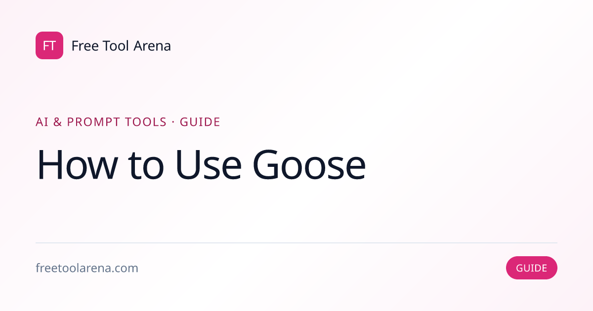 Install and Configure Goose Agent with Toolkits and Custom Instructions ...