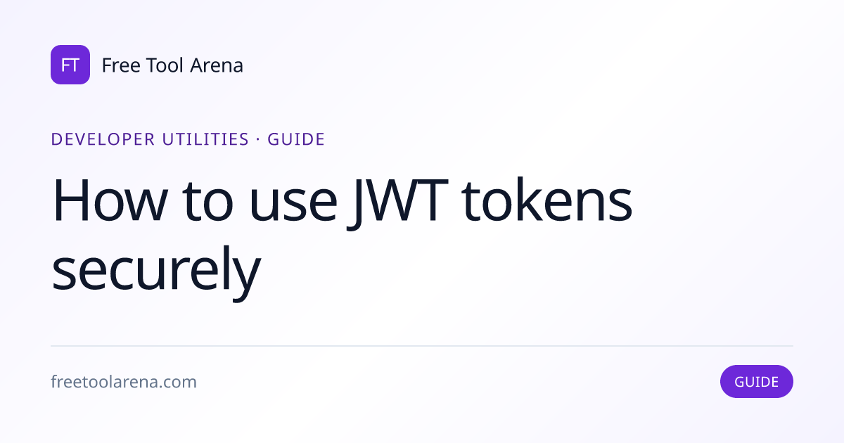 Generate and Validate JWT Tokens Securely with Correct Signing and ...